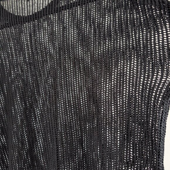 Uniqlo Mesh Knit black sweater - Picture 6 of 6